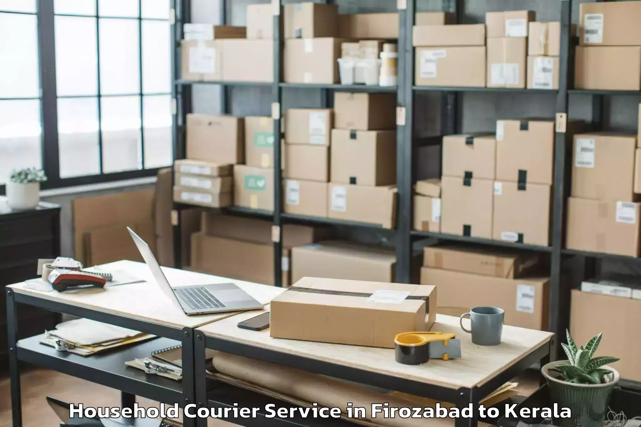 Efficient Firozabad to Tiruvalla Household Courier